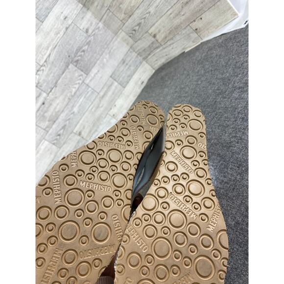 MEPHISTO WEDGE SANDALS Lissandra Silver Metallic Platform Comfort Women 38 US 8 - Picture 7 of 7